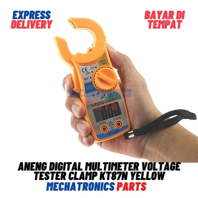 [5666] ANENG Digital Multimeter Voltage Tester Clamp KT87N Yellow