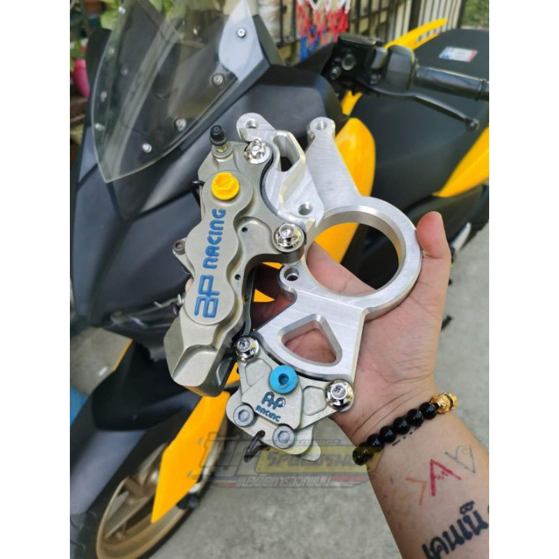kaliper Ap racing 6p dan 2p set bracket xmax