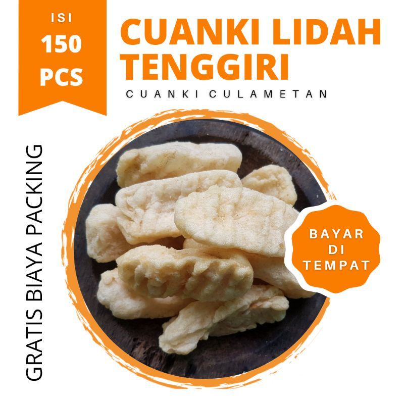 

Cuanki Lidah Kering isi 150 pcs / 1 kg toping seblak baso aci cuangki