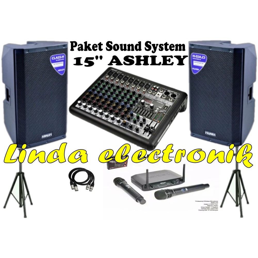 PAKET SOUND SYSTEM ASHLEY 15 INCH ACT600PRO SMR8 PROVOICE