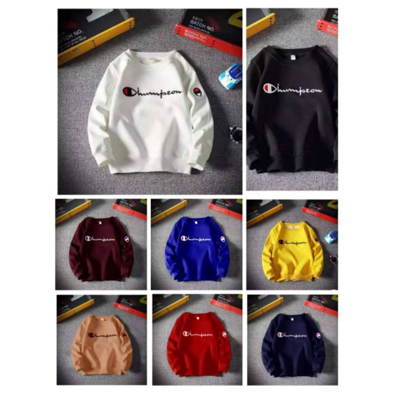 SWEATER CHAMPION CREWNECK CAMPION ORIGINAL BNIP FULL TAG LABEL HOODIE HUDIE ORI PRIA WANITA UNISEX C