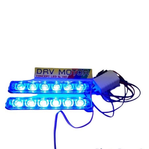 LAMPU STRB 2X6 CHANEL DC 12V LED HPL TERANG MODE AUTO