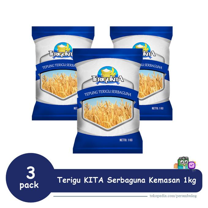 

3 pack - Tepung TeriguKita Serbaguna Kemasan 1kg