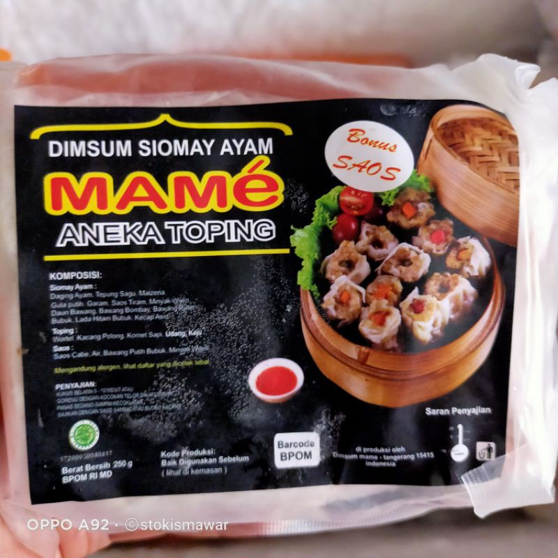 Frozen Food Distributor Grosir Reseller Dimsum Mame Ayam