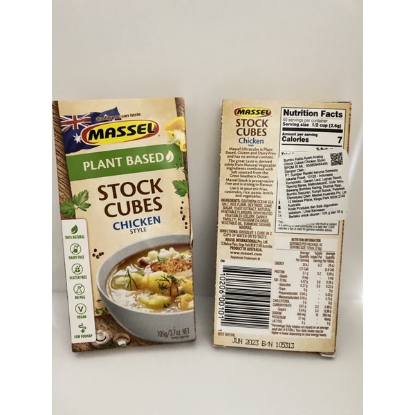 

Massel Stock Cubes Chicken 105g Bumbu Sup Ayam Australia