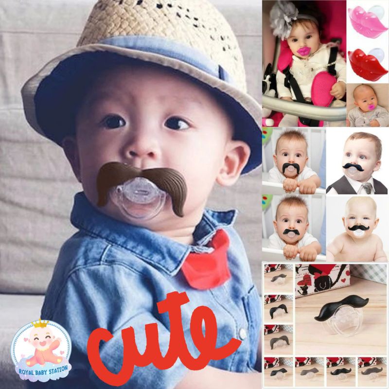 Dot Empeng Bayi Kumis dan Bibir Original Lucu