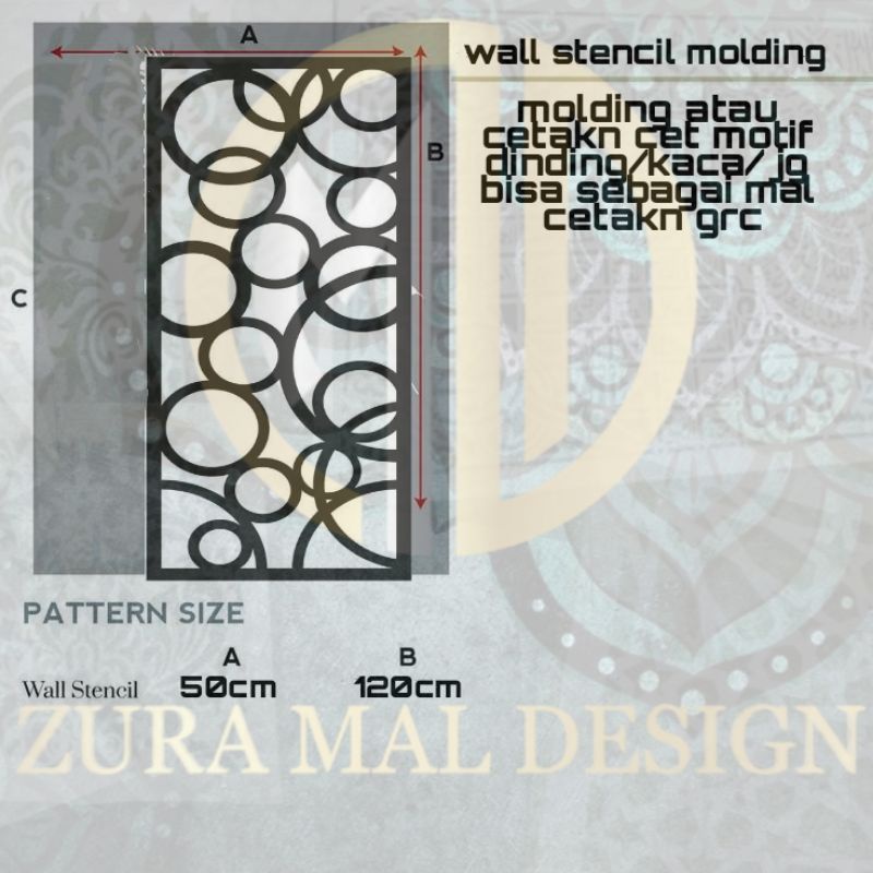 

molding mal motif lubang