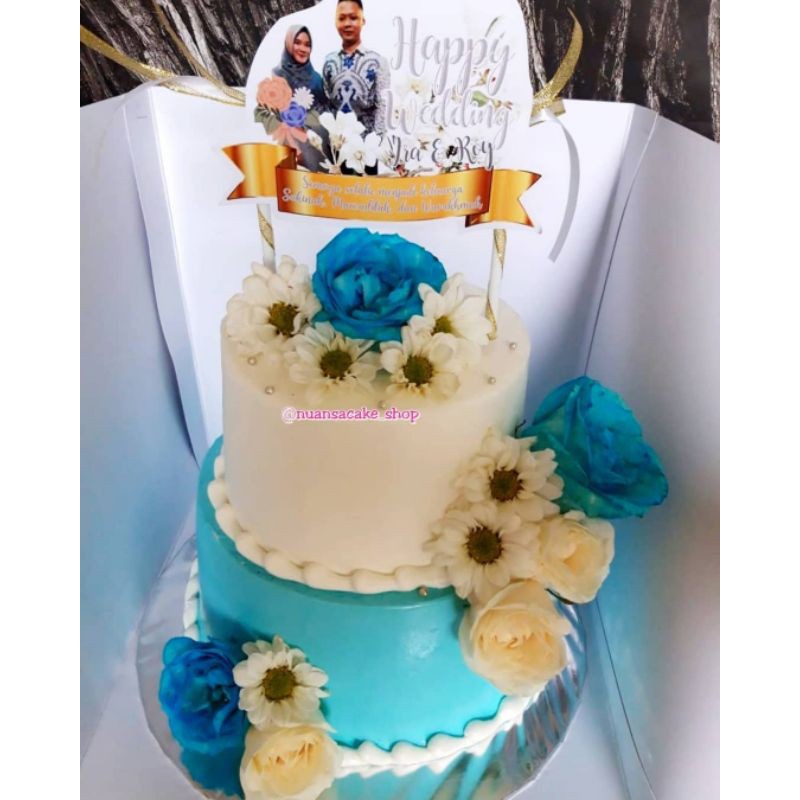 Jual KUE ULANG TAHUN CUSTOM TINGKAT / WEDDING CAKE CUSTOM Indonesia|Shopee Indonesia