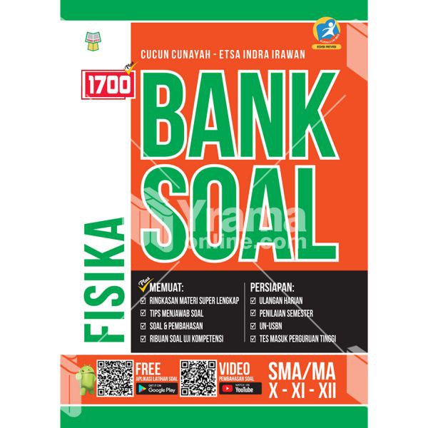 BUKU BANK SOAL 1700 PLUS BANK SOAL FISIKA SMA MA KURIKULUM 2013 REVISI