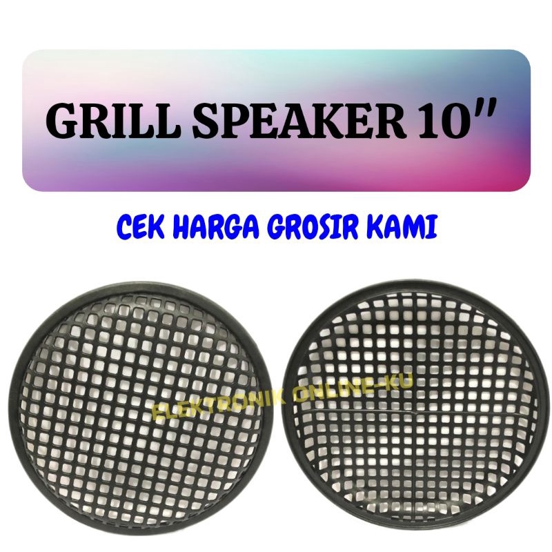 GRILL SPEAKER 10INCH PLASTIK HALUS