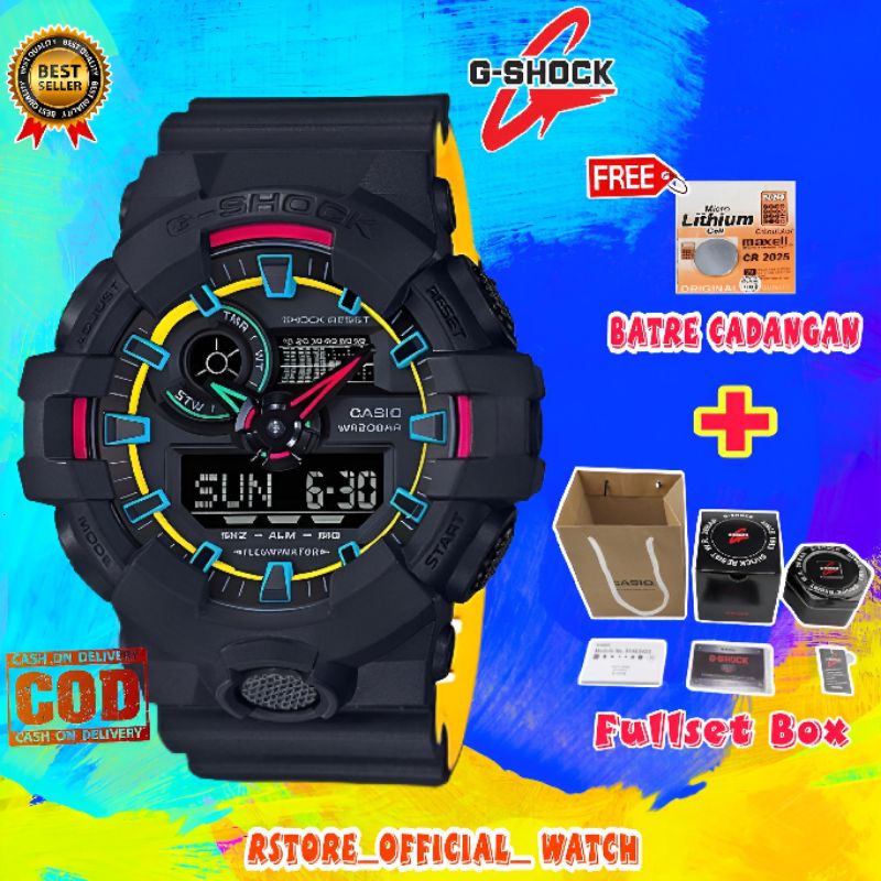 Jual Jam Tangan G Shock Pria Ga Fullset Box Double Color Jam Tangan