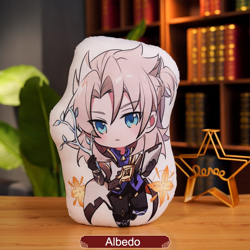 PREORDER Genshin Impact Razor Albedo Pillow Cute Soft Plush Game Kaedehara Kazuha Cosplay Cushion So