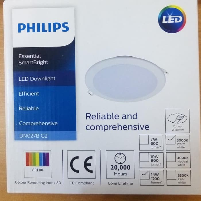 Philips Downlight LED 14watt 6inch DN027B