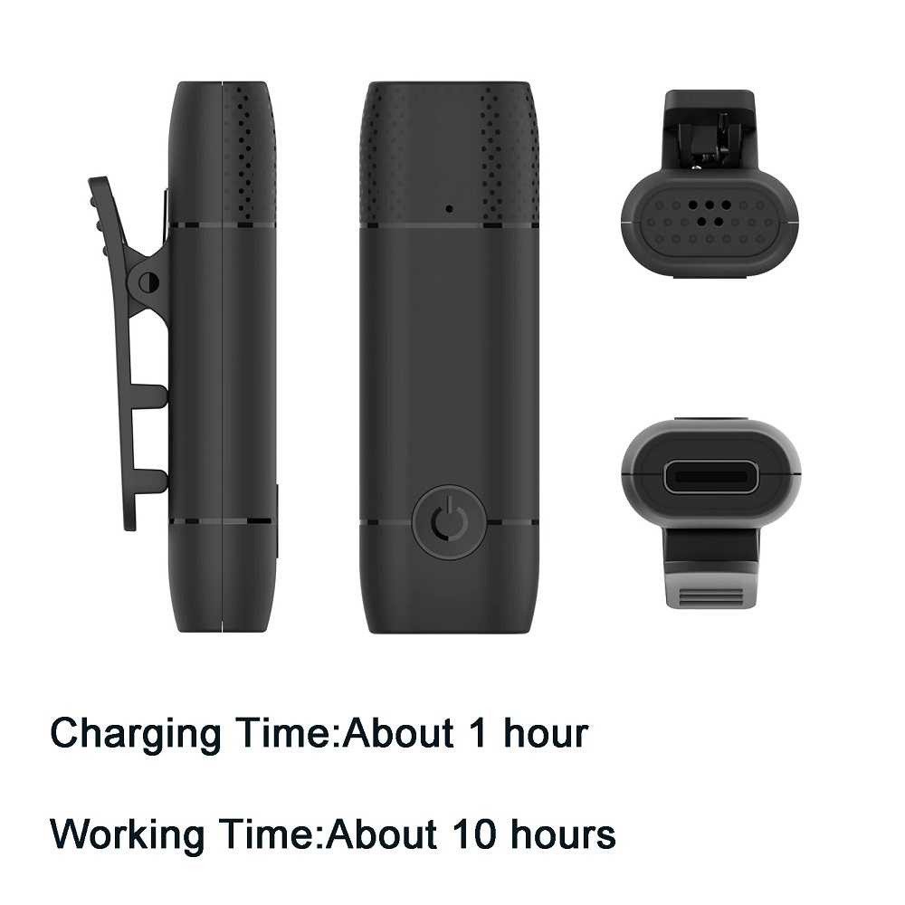 Microphone Type C Wireless Lavalier Lapel Microphone Live USB Type-C - Wireless microphone podcsat 2.4 G
