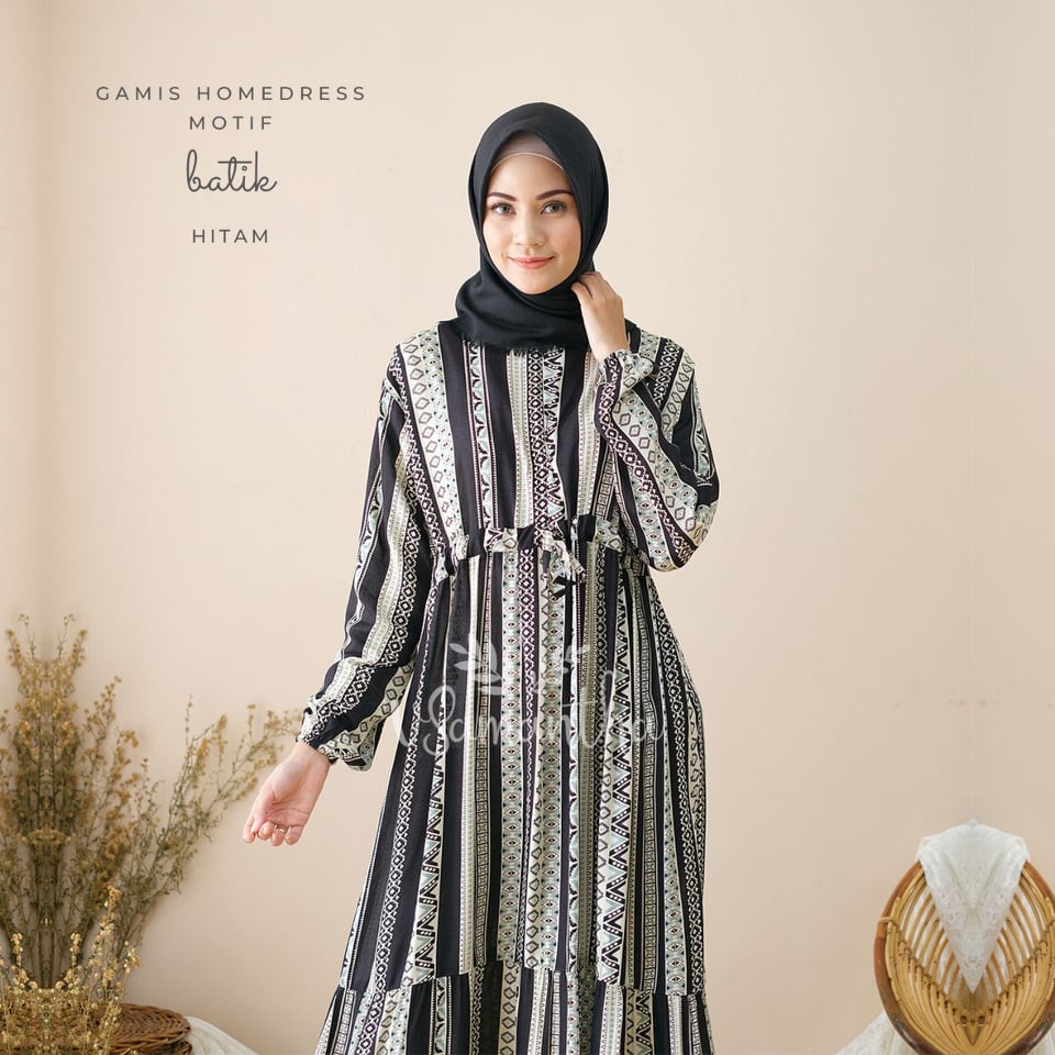 Gamis Homedress Rayon Motif