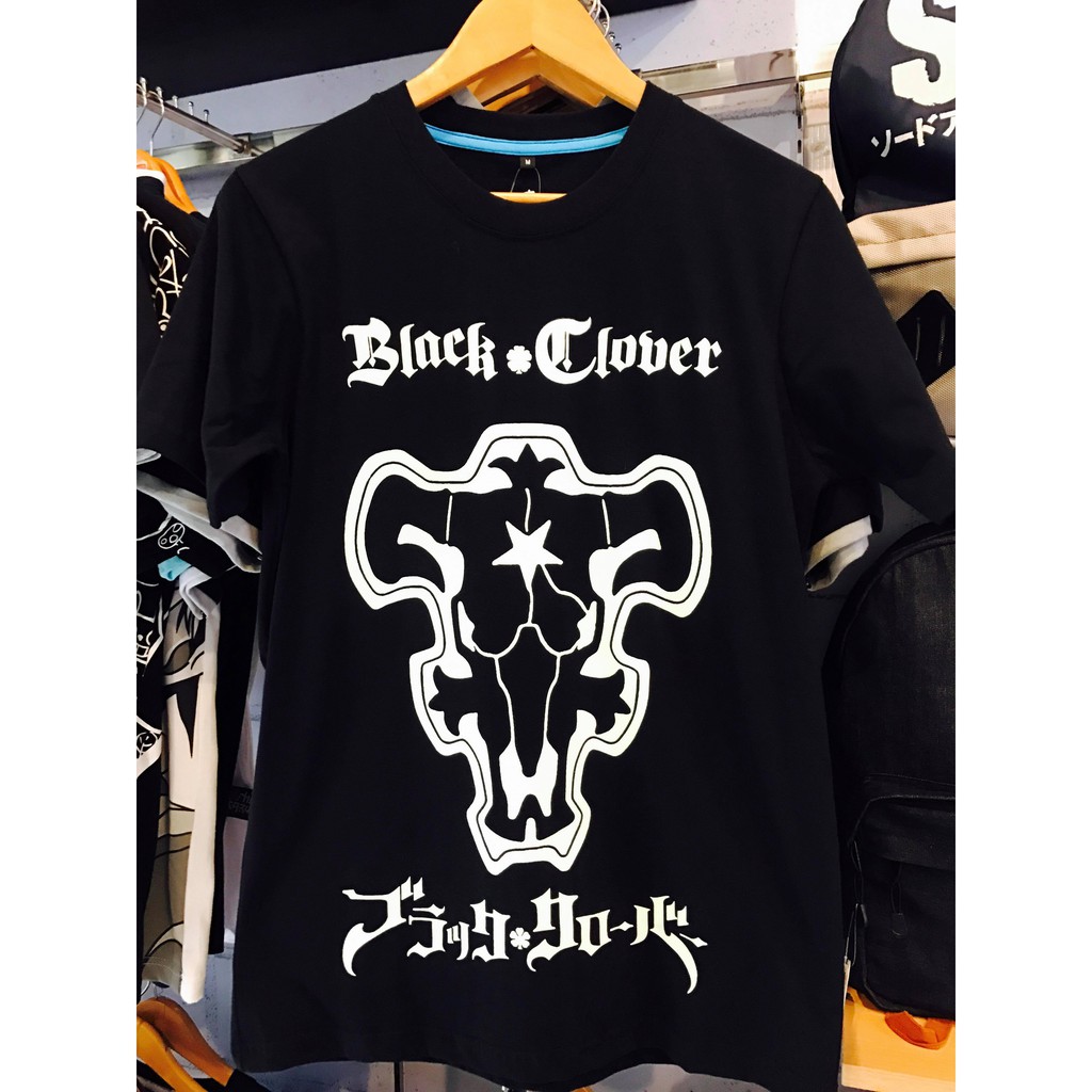 Kaos Anime Black Clover Blackbull Glow in The Dark