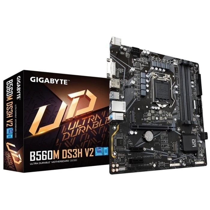 Motherboard Gigabyte B560M DS3H V2 (LGA1200,B560, DDR4, USB3.2, SATA3)