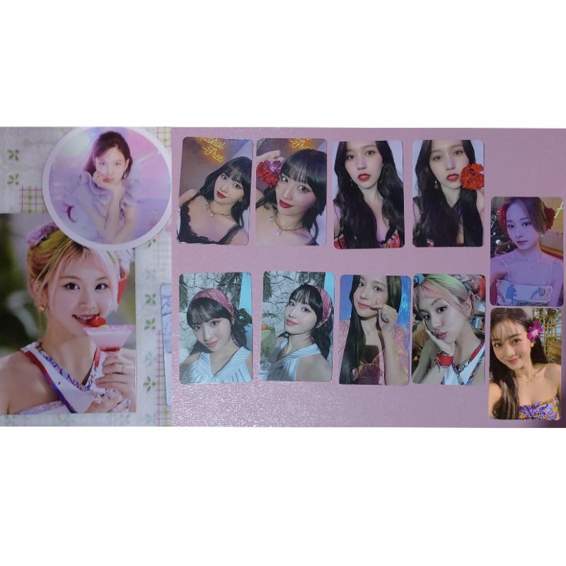 PHOTOCARD PC TWICE TASTE OF LOVE TOL MOMO CHAEYOUNG JIHYO PONTIP MINA TZUYU BUNGA TASTE FALLEN GELAS