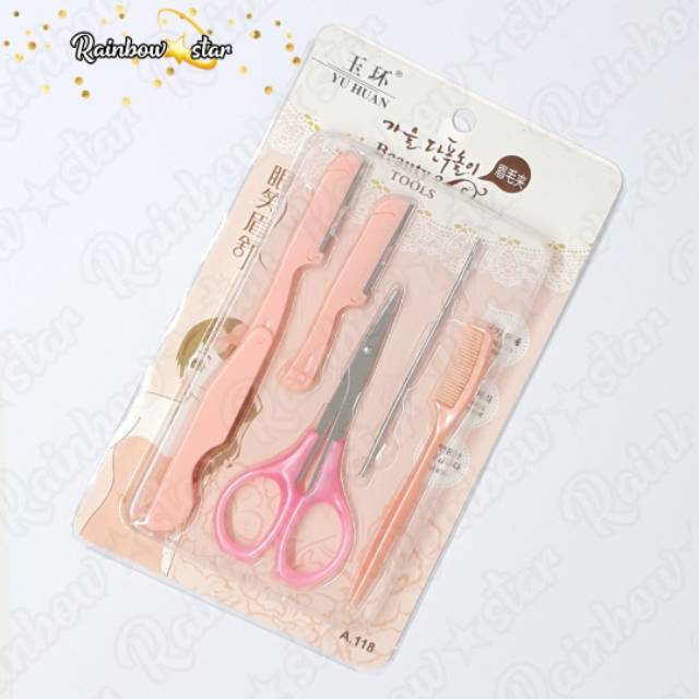 Set Cukur Alis + Refill / Trimmer Set Eyebrow