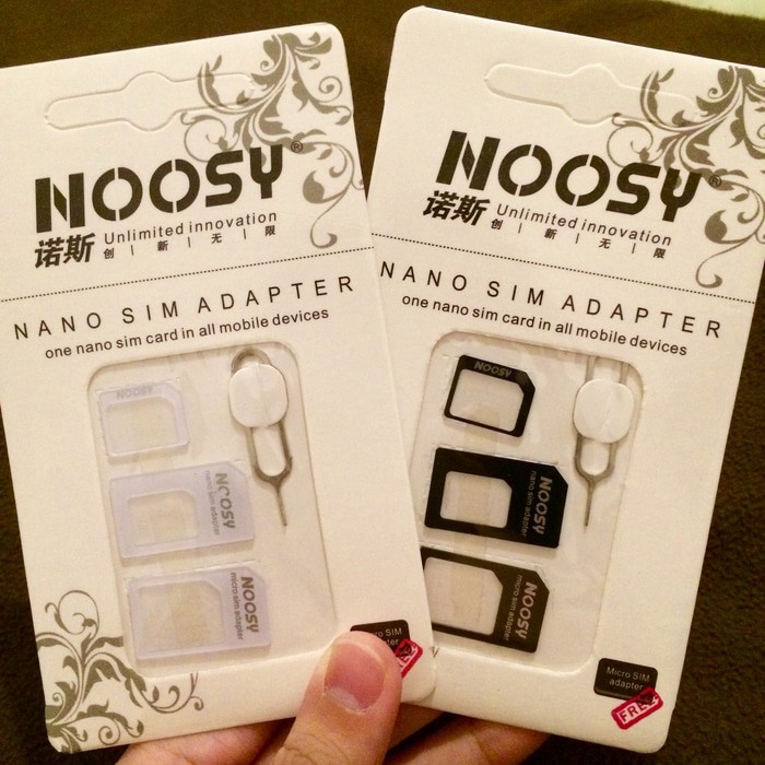 Noosy SIM CARD ADAPTER Nano Simcard Micro Nano Mini 3in1 4in1 Adapter Converter Card 10gr