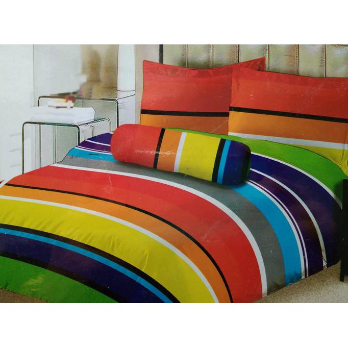 Macam-Macam Motif, Sprei Lady Rose Arco No.2 Queen 160 Seprai Rainbow Pelangi Warna Warni ,Kuwalitas