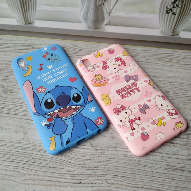 Softcase Vivo Y91C ( Vivo 1820 ) / Vivo Y1s ( Vivo 1929 ) Non Fingerprint Case Karakter Imut Lucu