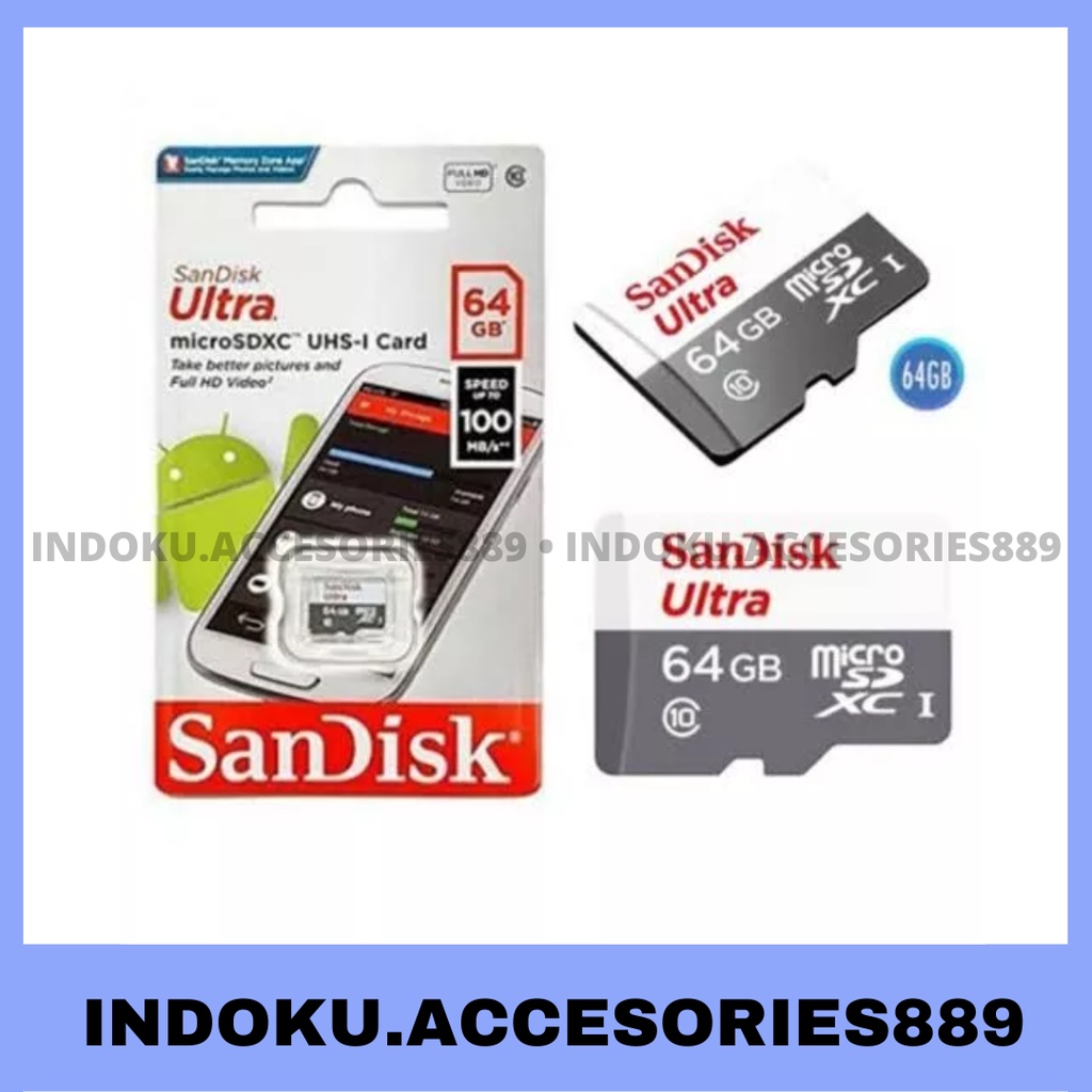 Memory Card Sandisk® 64GB Ultra Speed 80MB/S Original