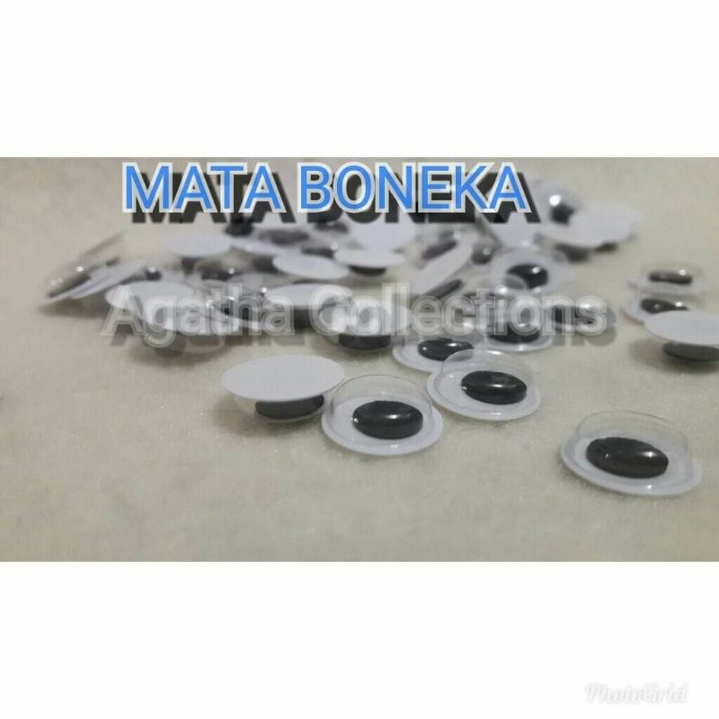 Mata panda mata boneka 3mm,6mm kemasan isi 100 biji