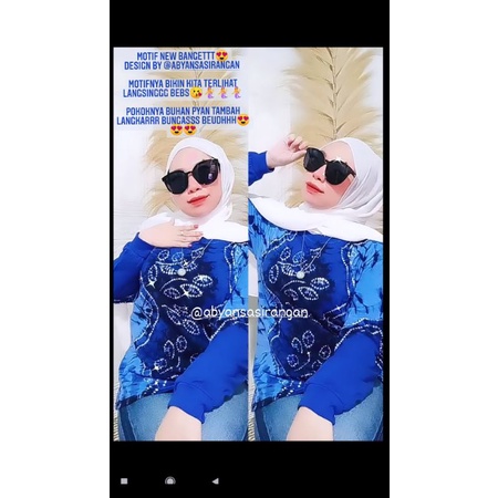 READY KAOS SASIRANGAN VIRAL NEW MOTIF BY ABYAN SASIRANGAN