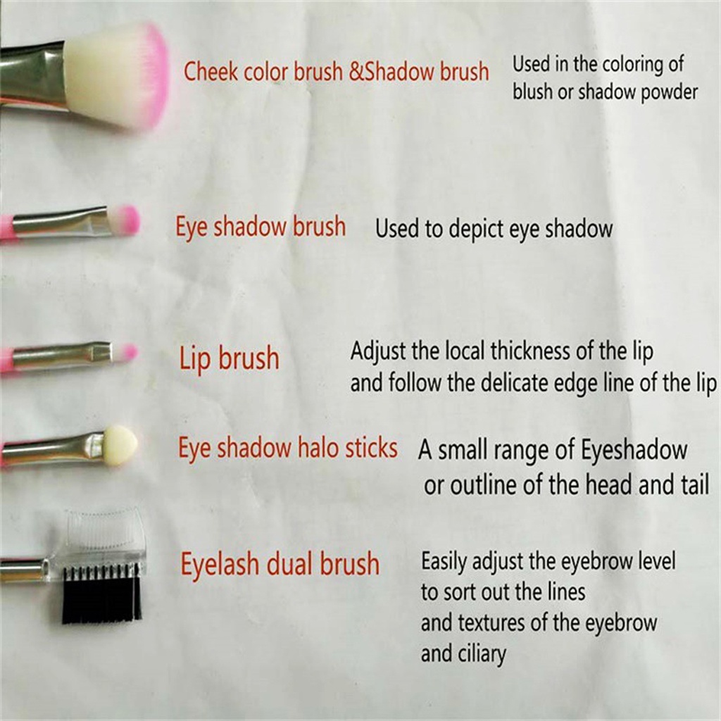 ✧YUKSHOPING✧ Alat Make Up Brush Set 5 in 1 Packingan Make Up Tools / Brush / Kosmetik Import R636