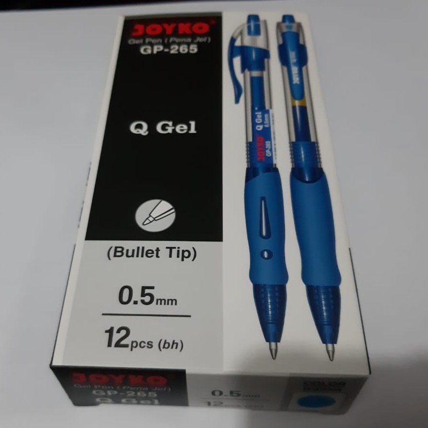 

UKRION-Ballpoint Gel JOYKO GP-265 0,5 - Biru (Pack 12 Pcs)