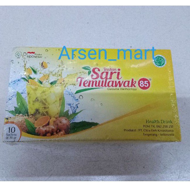 

SARI TEMULAWAK +MADU+ LEMON 10SACHET