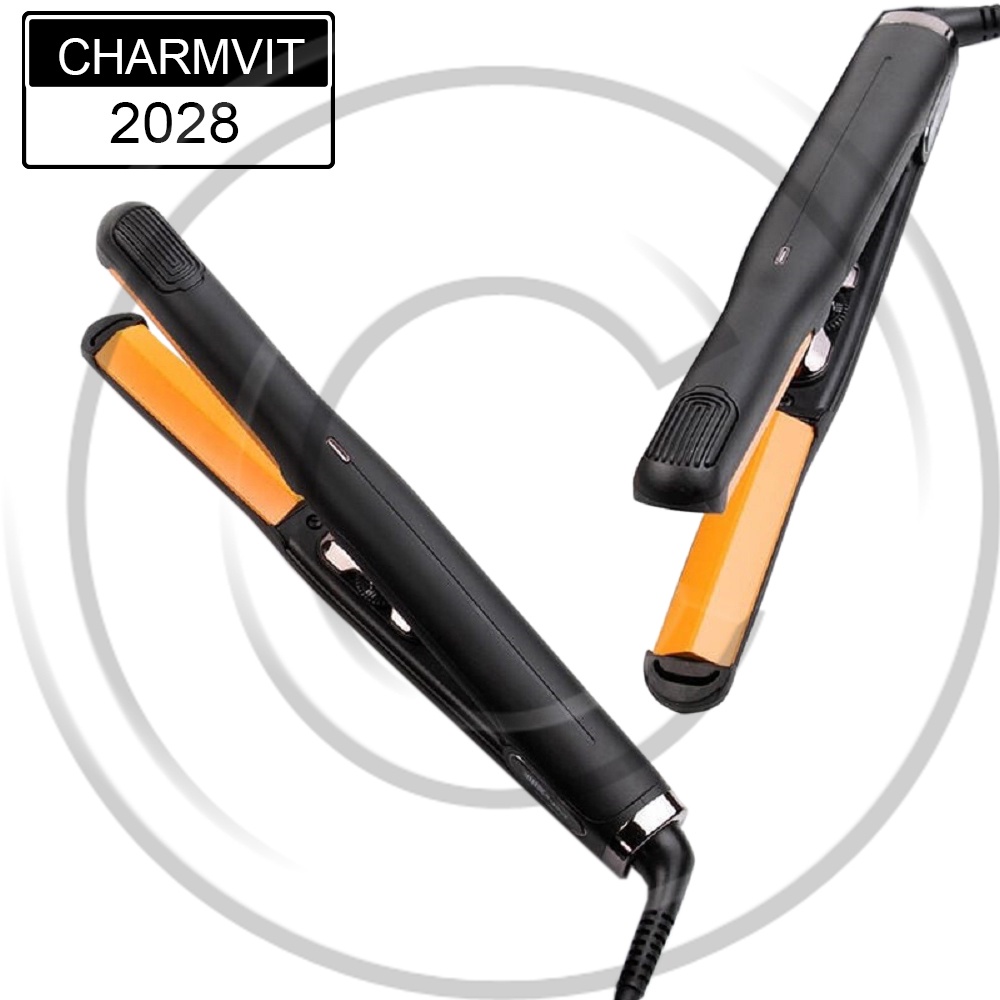 CHARMVIT / CM-2028 / Catokan Rambut TITANIUM Professional Hair Plat V Shape Iron Pengeriting Wavy Curly Blow - CO