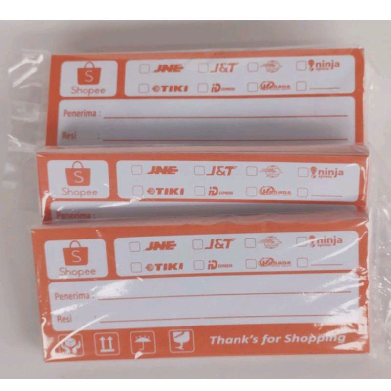 

Label pengiriman Shopee