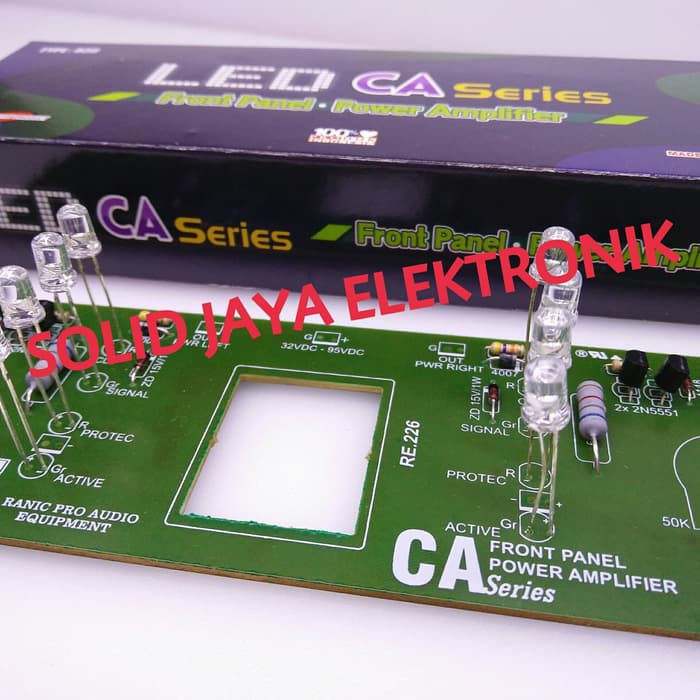 PANEL DEPAN BOX CA FRONT PANEL LED BOX AMPLIFIER CA SINYAL CLIP RANIC PCB PANEL DEPAN SIGNAL KLIP