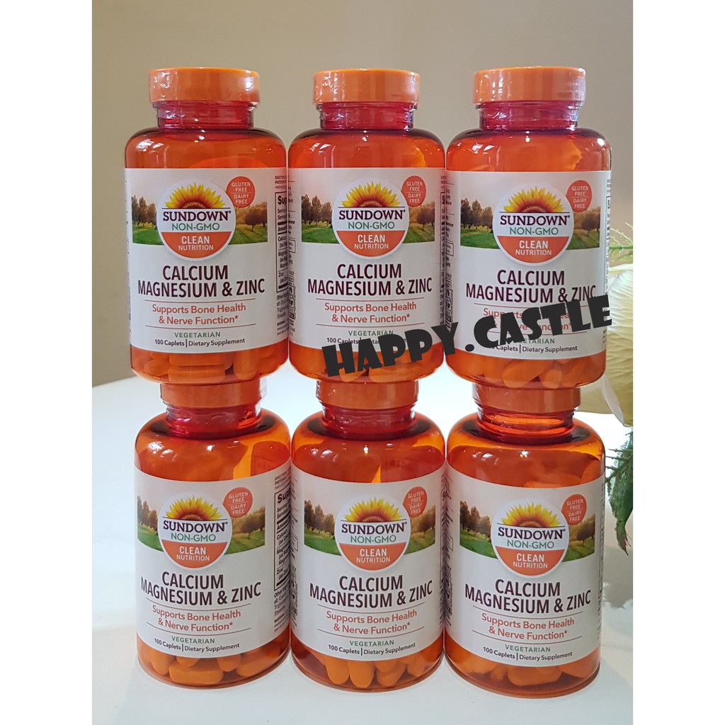 Jual Sundown Calcium Magnesium & Zinc 100 caplets Shopee Indonesia
