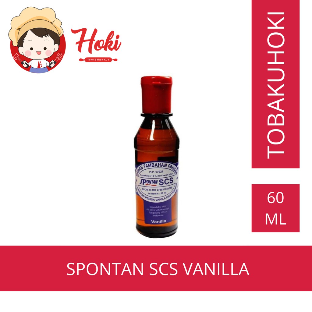 

Spontan Vanilla Cake Softener SCS 60ml Pelembut Kue , Martabak & Cake 60 ml