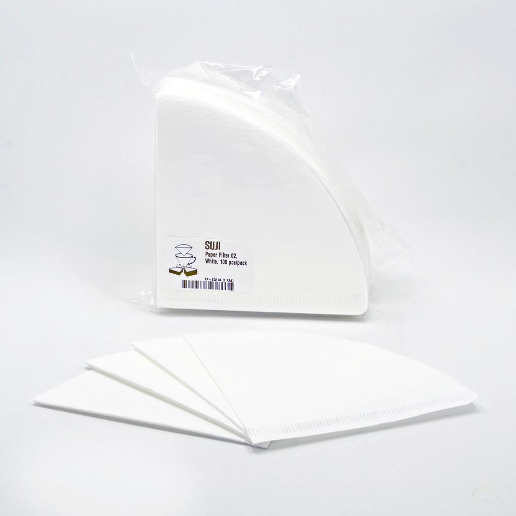 Suji Paper Filter 02, White, 100 Pcs/pack