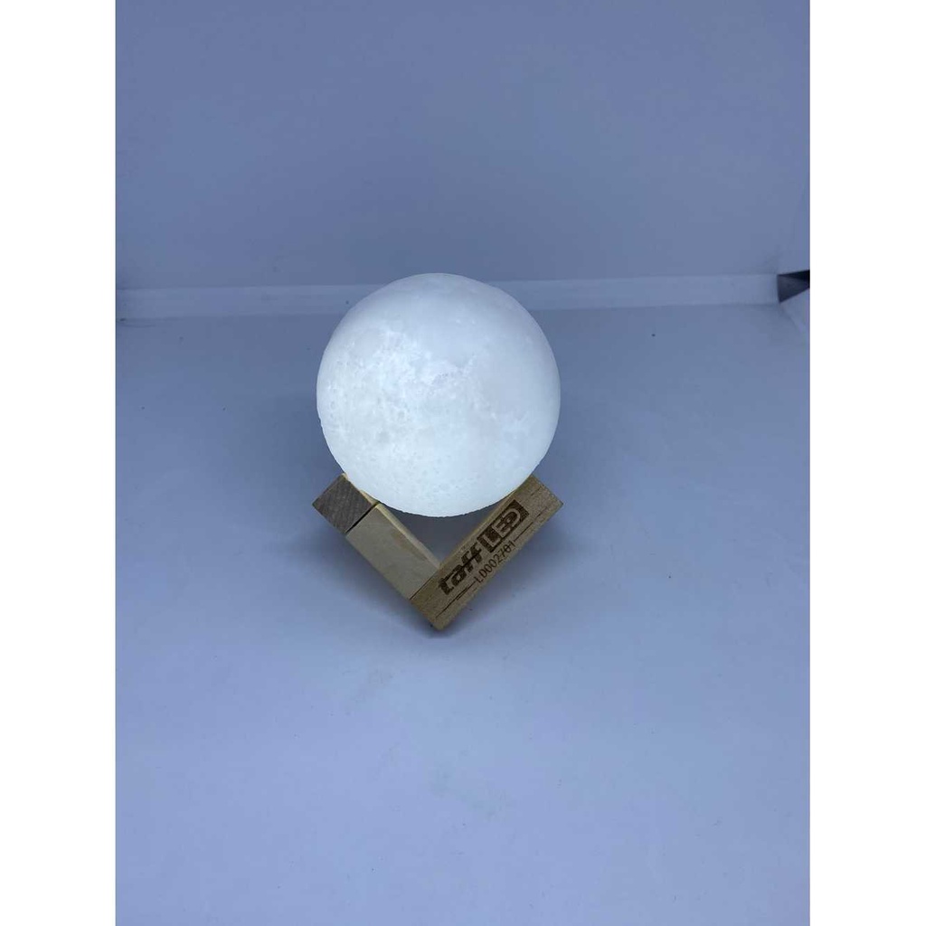 (100% BARANG ORI) TaffLED Dekorasi Rumah Lampu Tidur Bulan 3D Moonlight 8cm - LD002701