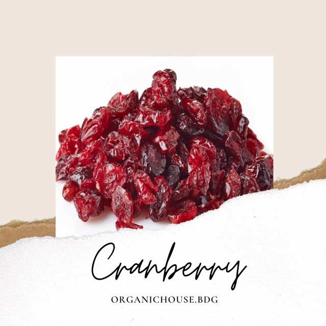 

Cranberry organic 100gr dried fruit