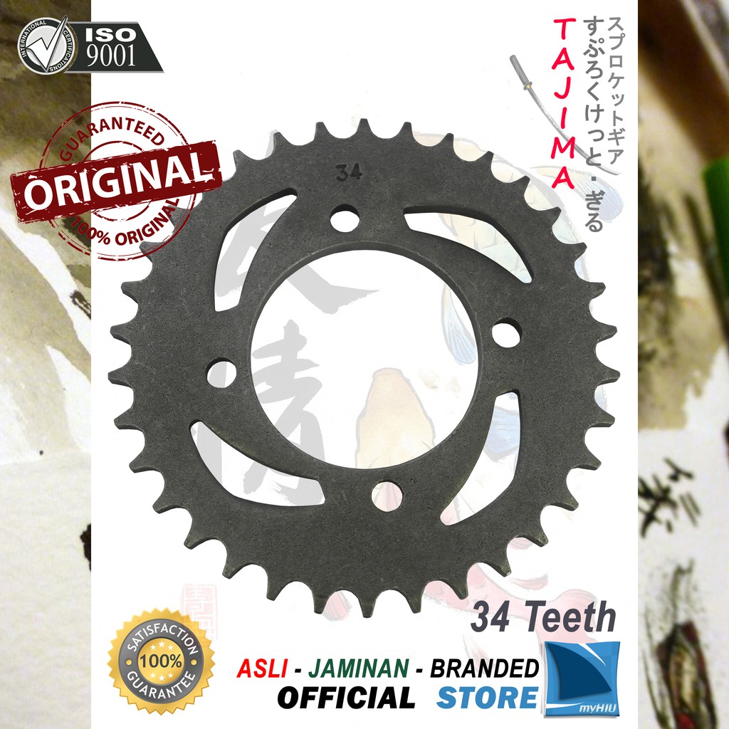 Gigi Tarik 28T ~ 39T YAMAHA Vega Lama / R / New Gir Belakang - Rear Sprocket Gear TAJIMA
