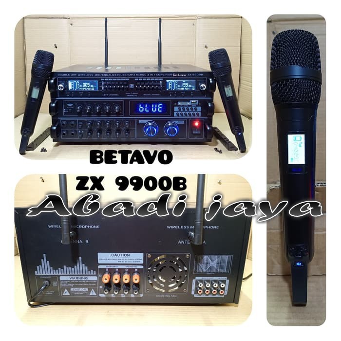 AMPLI karaoke 3 IN 1 BETAVO ZX 9900B PROFESIONAL betavo zx9900b