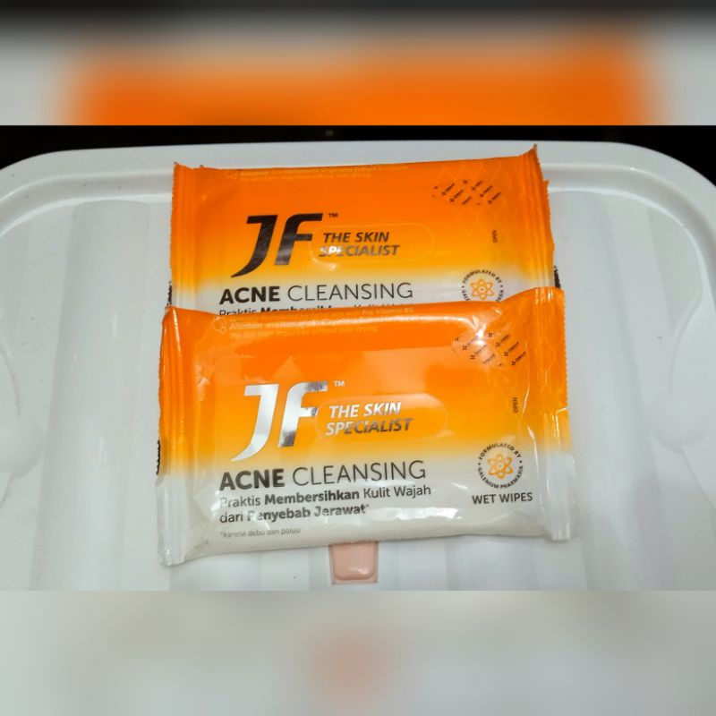 JF WET WIPES 10's (tisu basah khusus wajah berjerawat)