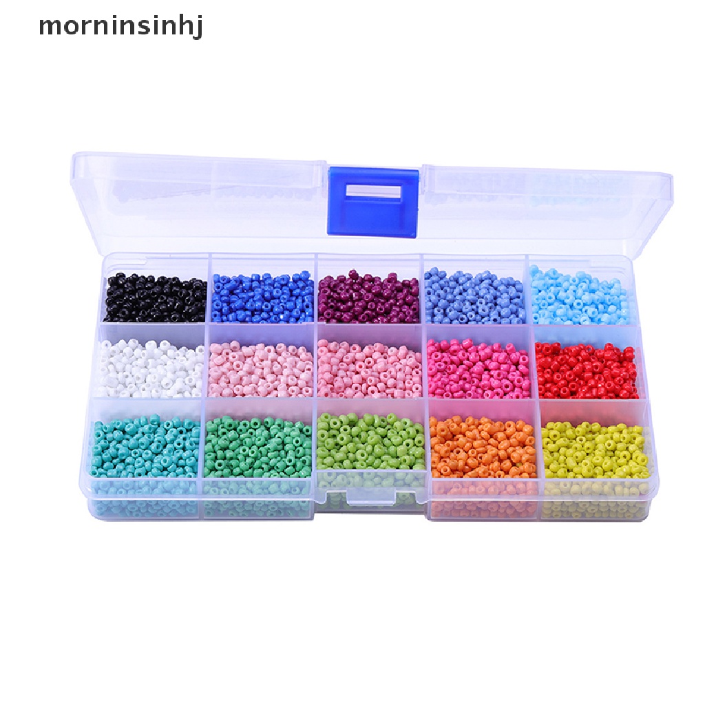 7500pcs Manik-Manik Kaca Kecil Warna-Warni Ukuran 3mm