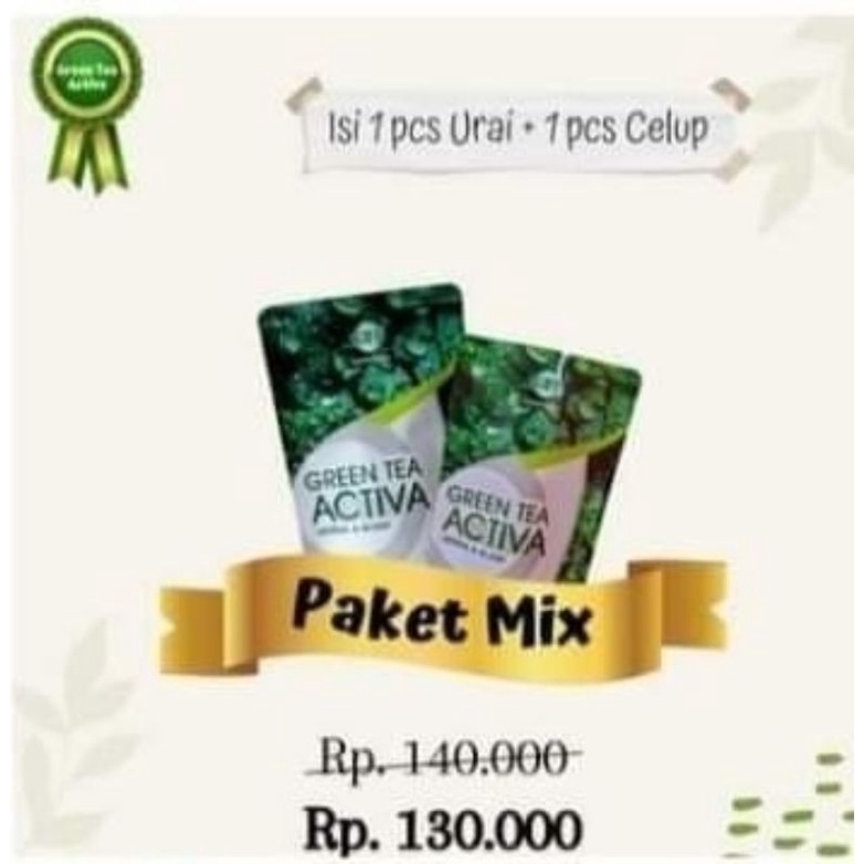 

Teh pelangsing green tea activa (mix)