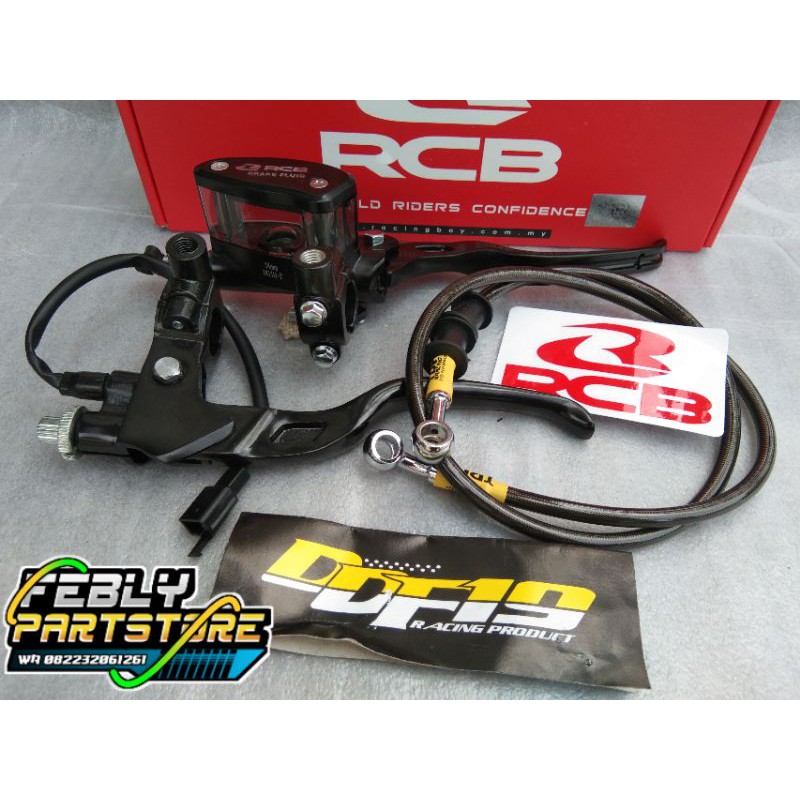 MASTER REM RCB OVAL 14MM SET HANDLE KOPLING DDF SLANG REM TDR  MASTER REM RCB 14MM TABUNG OVAL HANDL