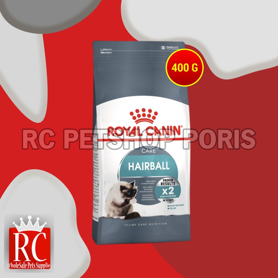 Royal Canin Hairball Care Cat Food Makanan Kucing cegah Hairball 400GR