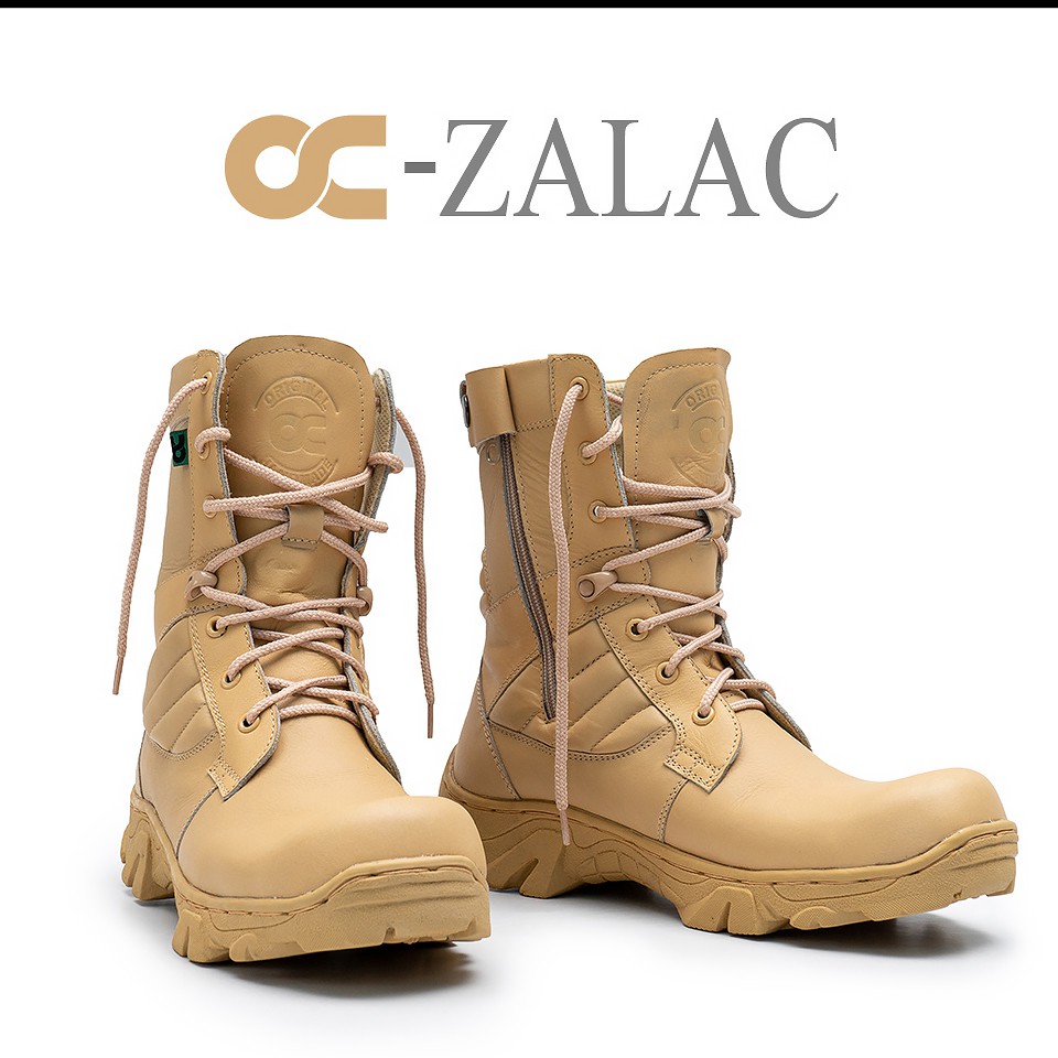 SEPATU PDL BOOT KULIT OC-ZALAC 100% FUUL KULIT