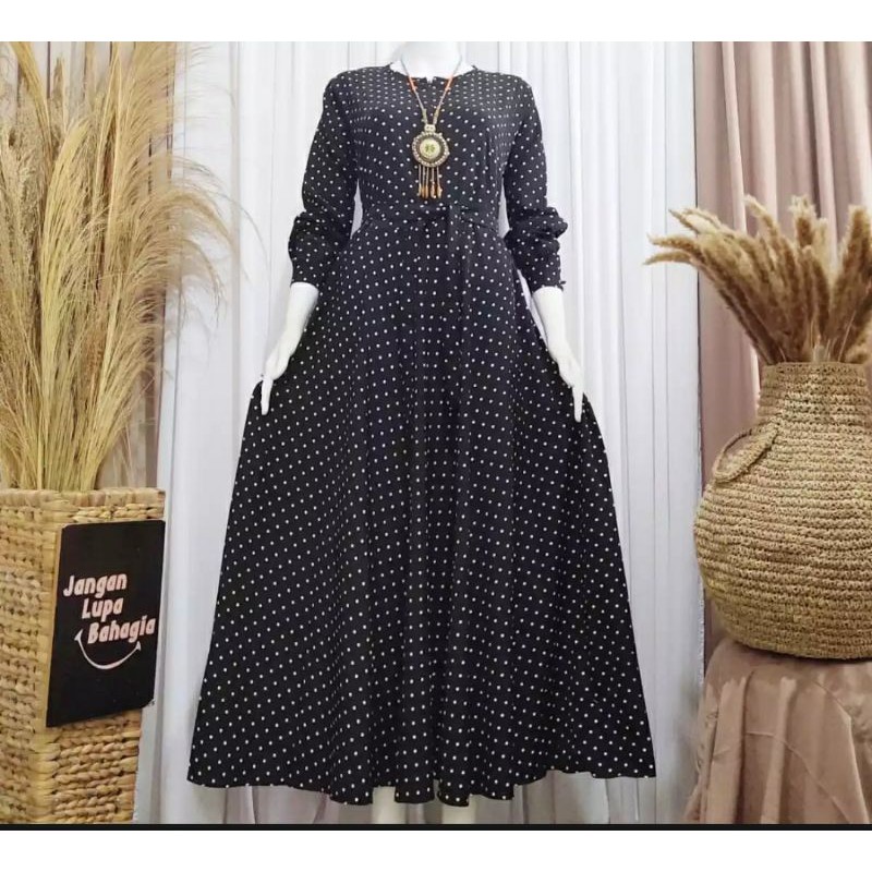 Kain Wolfis Monalisa Polkadot harga per setengah meter