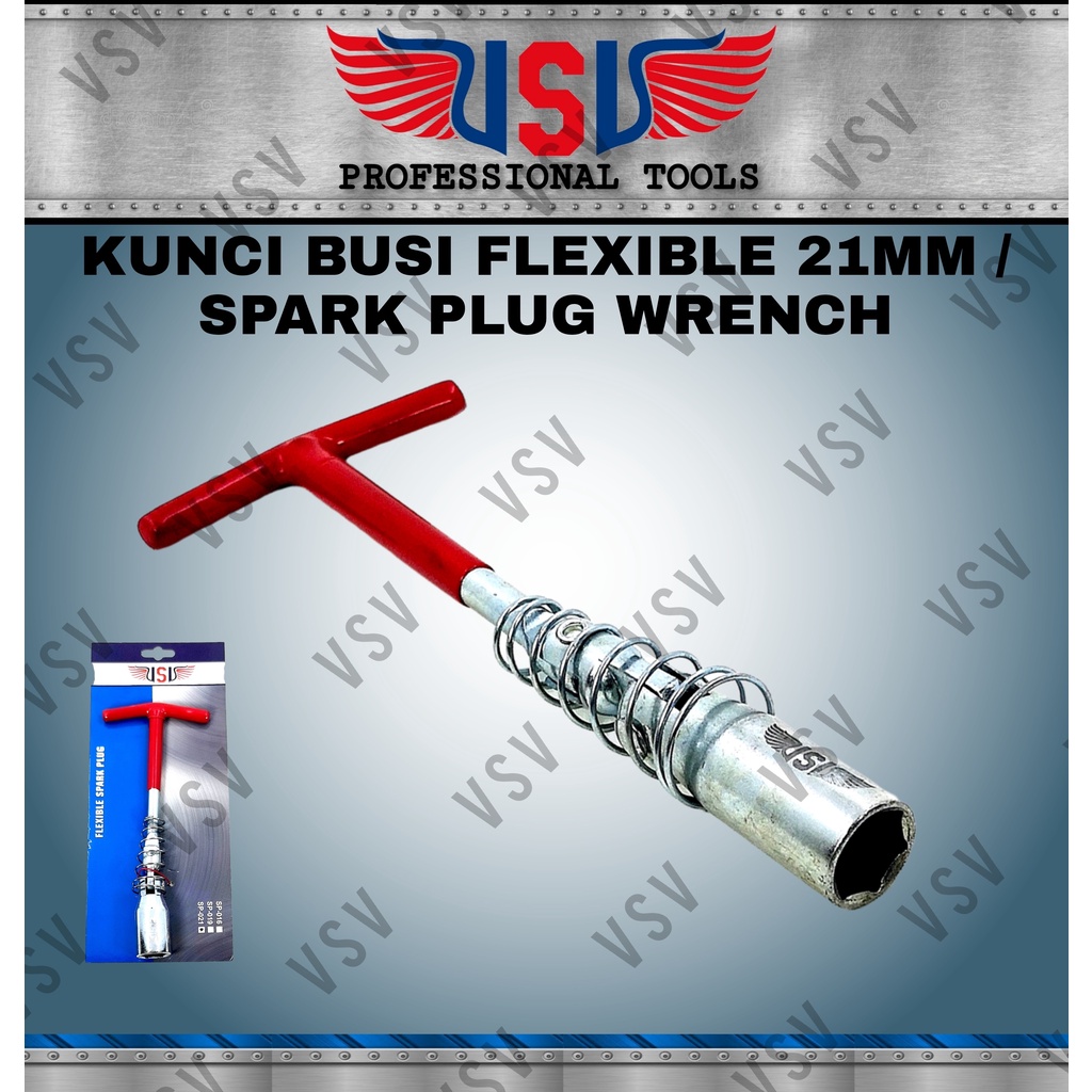 VSV Kunci busi flexible 21mm Kunci busi motor Kunci busi mobil kunci sok busi